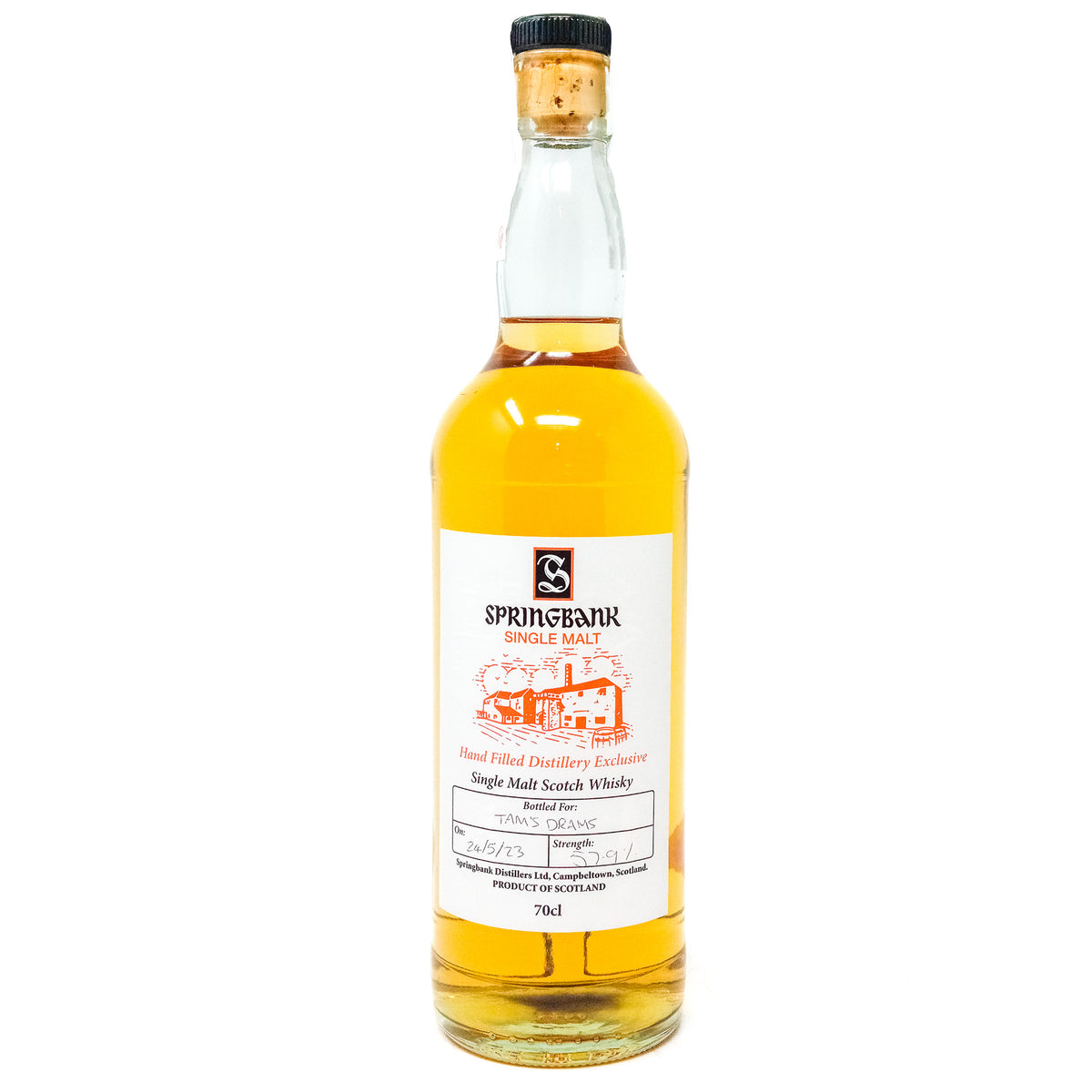 Springbank 1968 70cl 49.2% vol ウイスキー Springbank 1968 WF - Ratings and reviews - Whiskybase