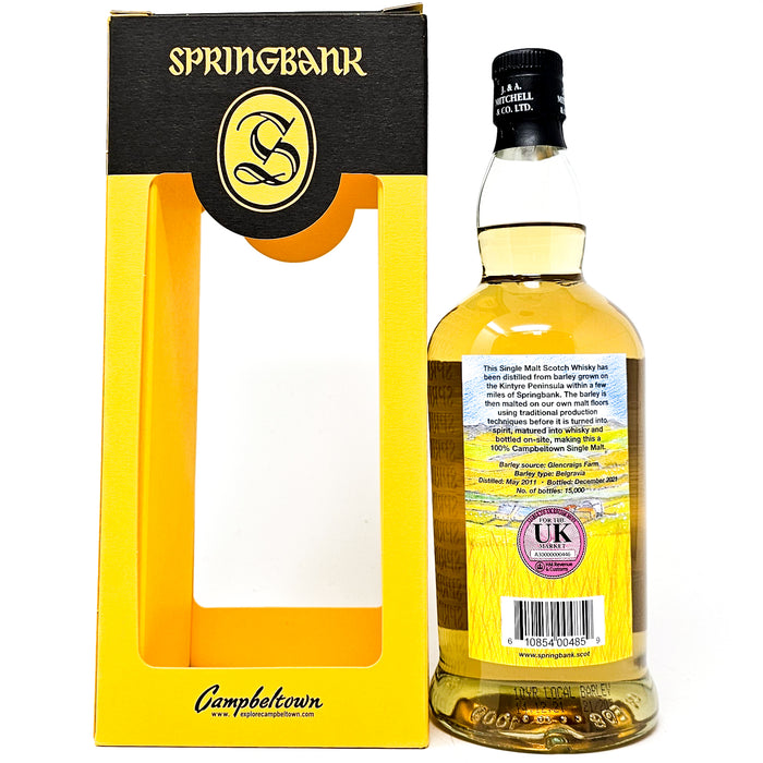 Springbank 2011 Local Barley 10 Year Old Single Malt Scotch Whisky , 70cl, 51.6% ABV