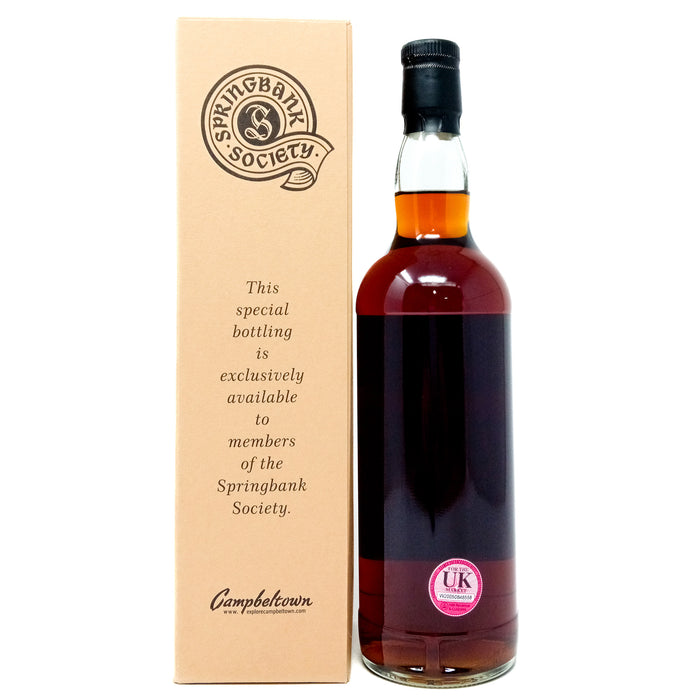 Springbank 2012 8 Year Old Society Bottling Single Malt Scotch Whisky, 70cl, 57.3% ABV.