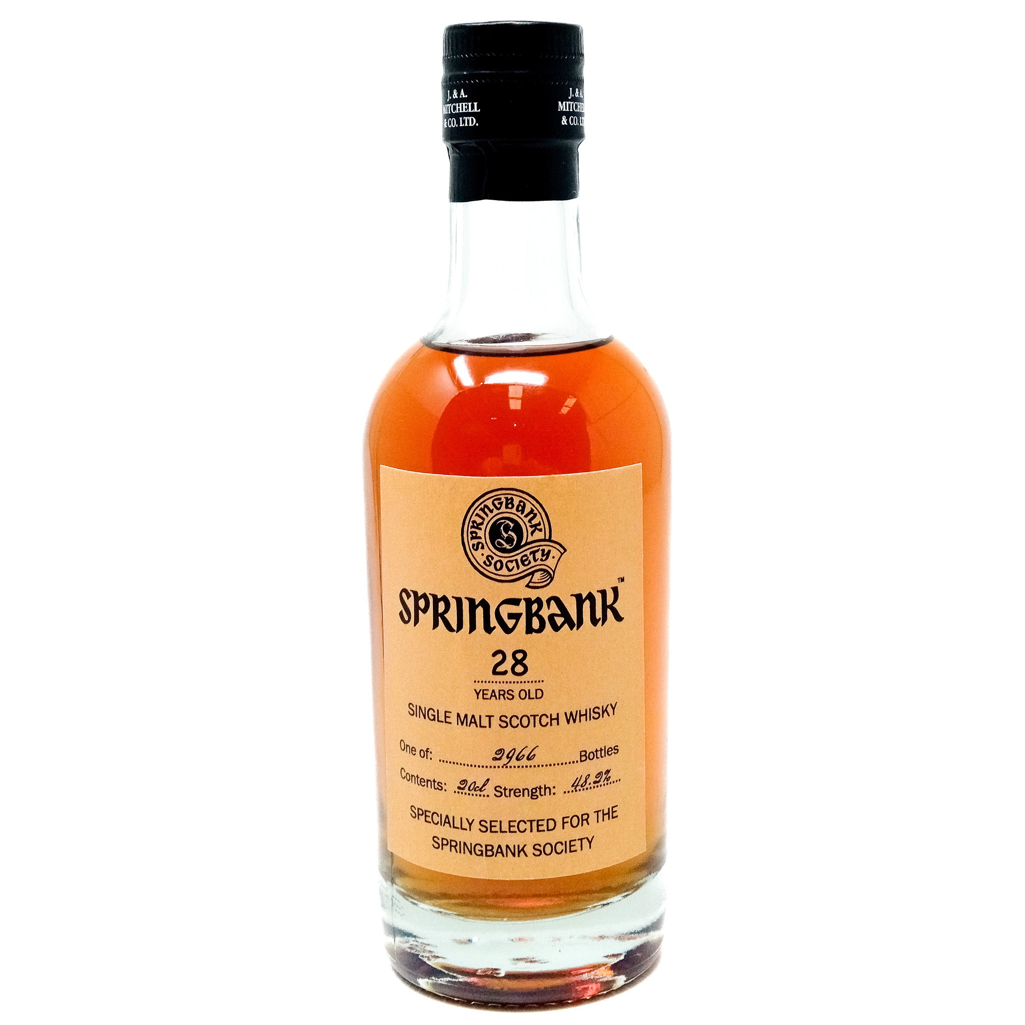 Springbank Society 28yr Single Malt – **2966 Bottles**