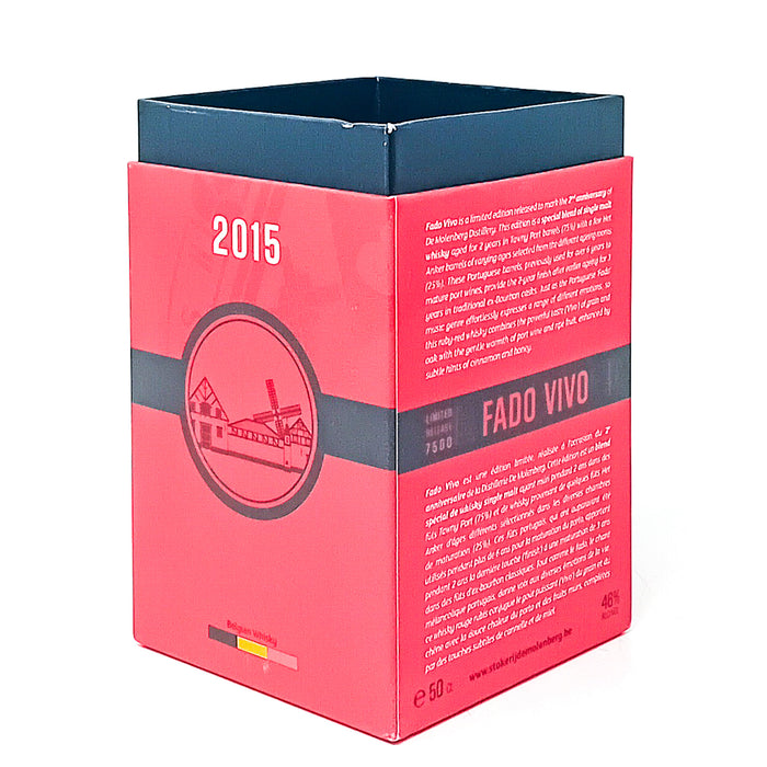 Stokerij de Molenberg Fado Vivo 2015 Belgian Whisky, 50cl, 46% ABV