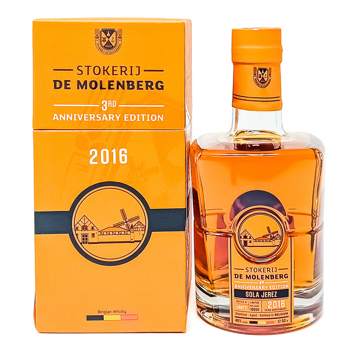 Stokerij de Molenberg Sola Jerez 2016 Belgian Whisky, 50cl, 46% ABV
