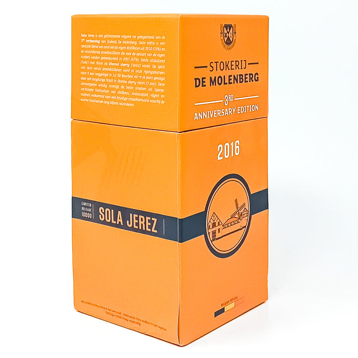 Stokerij de Molenberg Sola Jerez 2016 Belgian Whisky, 50cl, 46% ABV