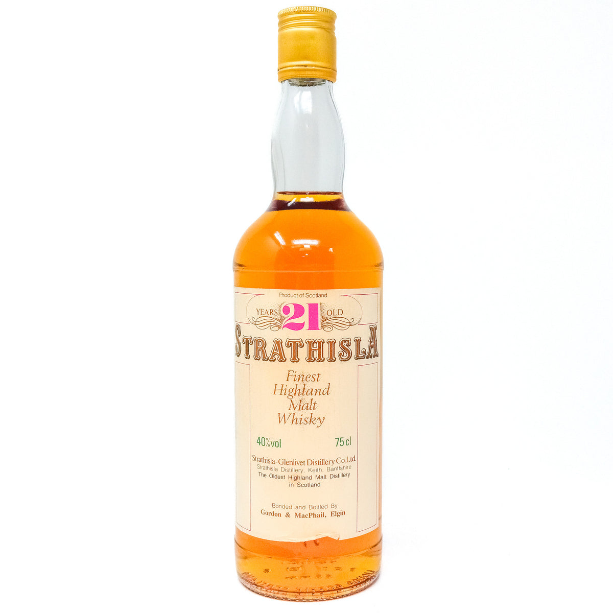 Strathisla 21 Year Old Single Malt Scotch Whisky, 75cl, 40% ABV