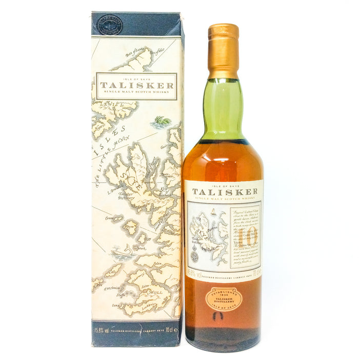 Talisker 10 Year Old Map Label Single Malt Scotch Whisky, 70cl, 45.8% ABV