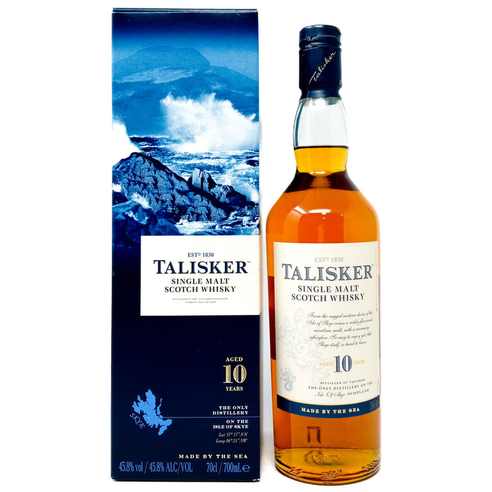 Talisker 10 Year Old Single Malt Scotch Whisky, 70cl, 45.8%