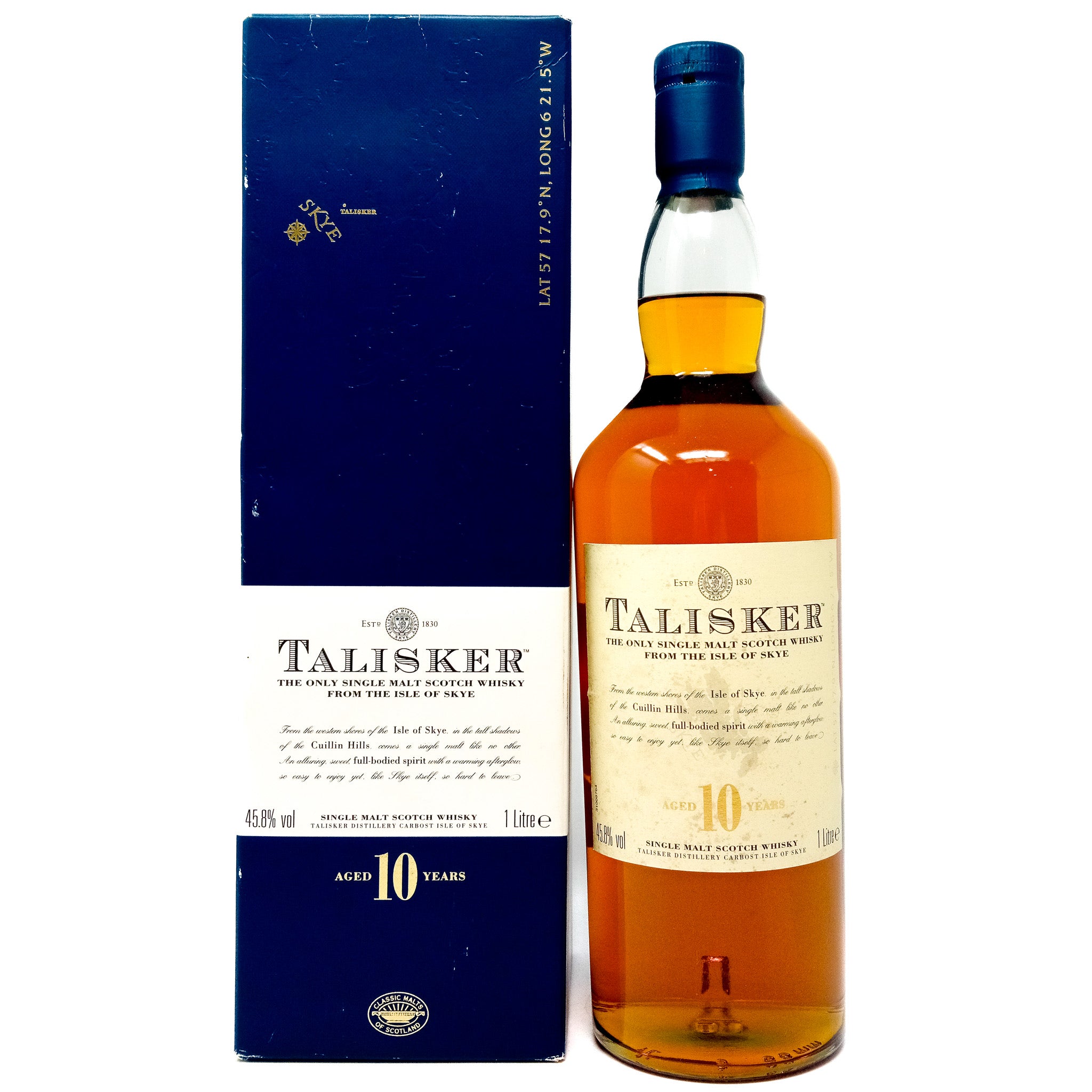 希少TALISKER 10年 旧ボトル 地図ラベル シングルモルト スコッチ