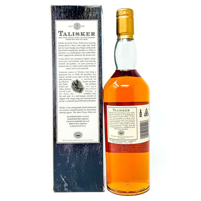 Talisker 10 Year Old (Old Style) Single Malt Scotch Whisky, 70cl, 45.8% ABV