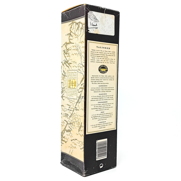 Talisker 10 Year Old Map Label Single Malt Scotch Whisky, 70cl, 45.8% ABV