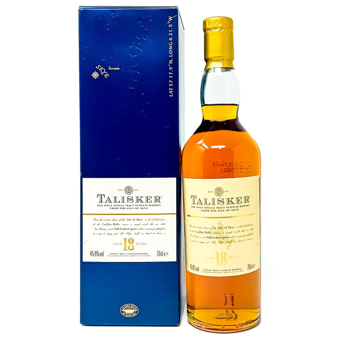 Talisker 18 Year Old pre-2012 Single Malt Scotch Whisky, 70cl, 45.8% ABV