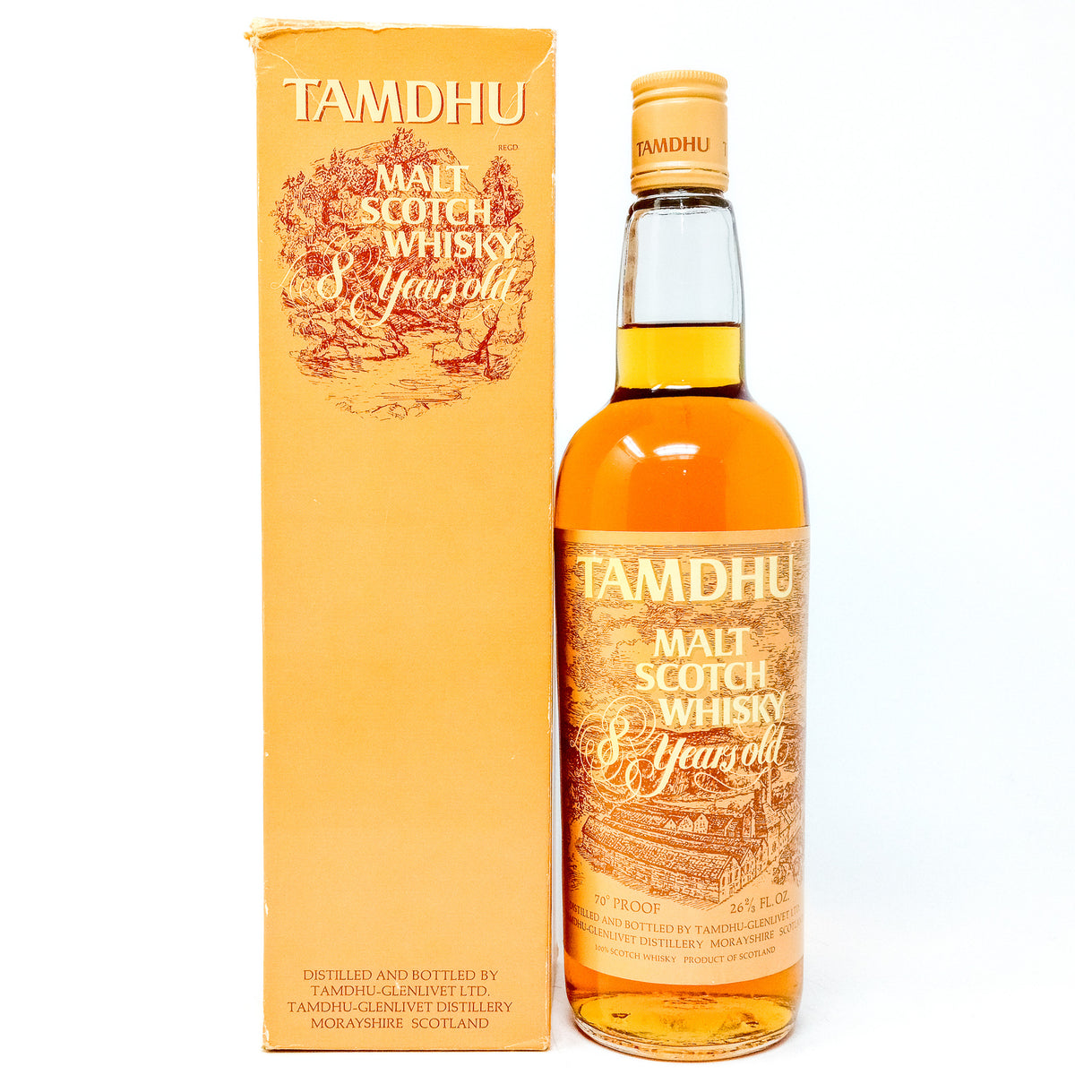 Tamdhu 8 Year Old 1970s Single Malt Scotch Whisky, 26 2/3 fl. ozs., 70