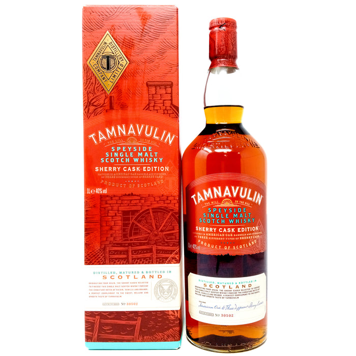 Tamnavulin Sherry Cask Single Malt Scotch Whisky, 1L, 40% ABV