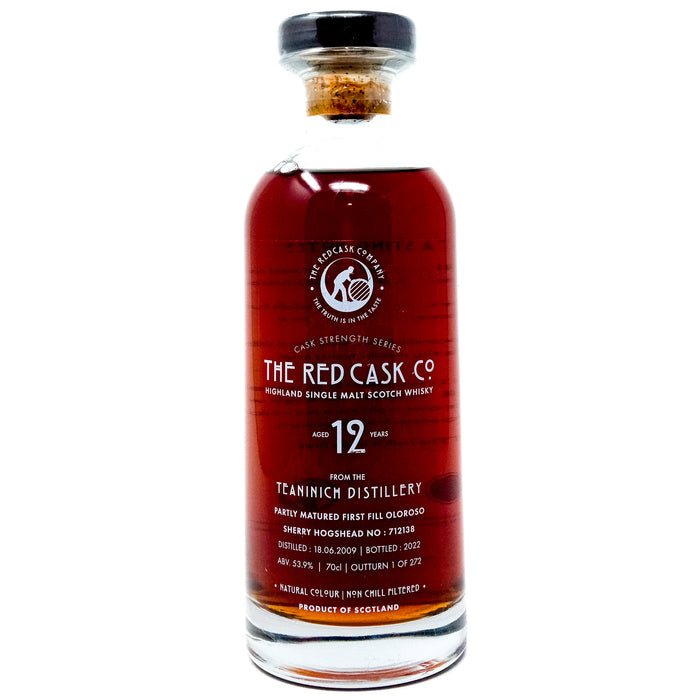 Teaninich 2009 12 Year Old Cask Strength Series The Red Cask Co. Single Malt Scotch Whisky, 70cl, 53.9% ABV