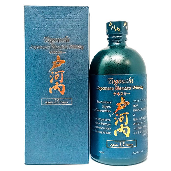 Togouchi 15 Year Old Japanese Blended Whisky, 70cl, 43.8% ABV