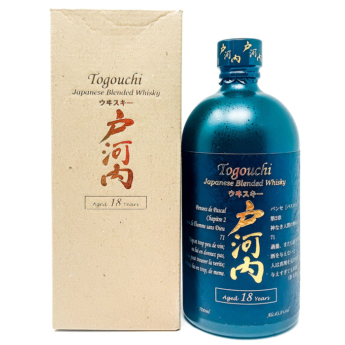 Togouchi 18 Year Old Japanese Blended Whisky, 70cl, 43.8% ABV