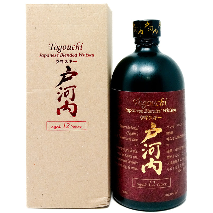 Togouchi 12 Year Old Japanese Blended Whisky, 70cl, 40% ABV