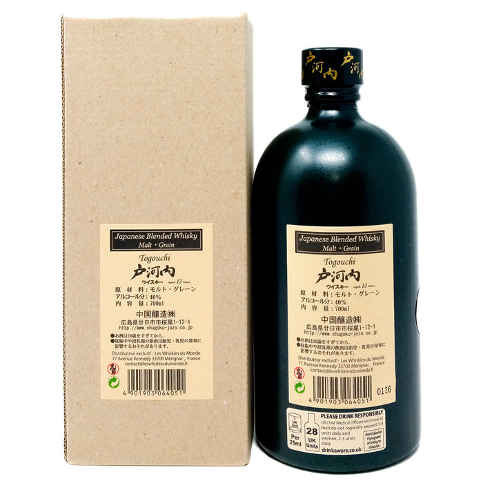 Togouchi 12 Year Old Japanese Blended Whisky, 70cl, 40% ABV