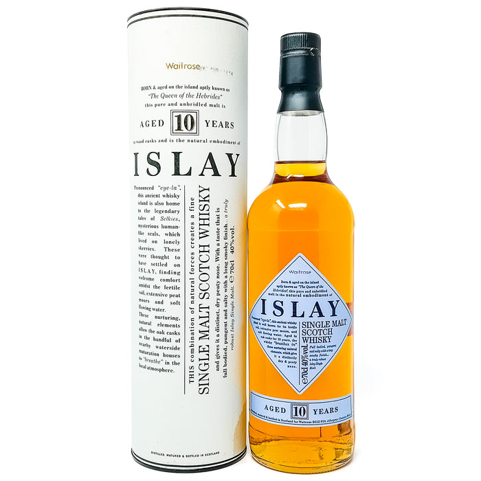 Waitrose Islay Malt 10 Year Old Single Malt Scotch Whisky, 70cl, 40% ABV