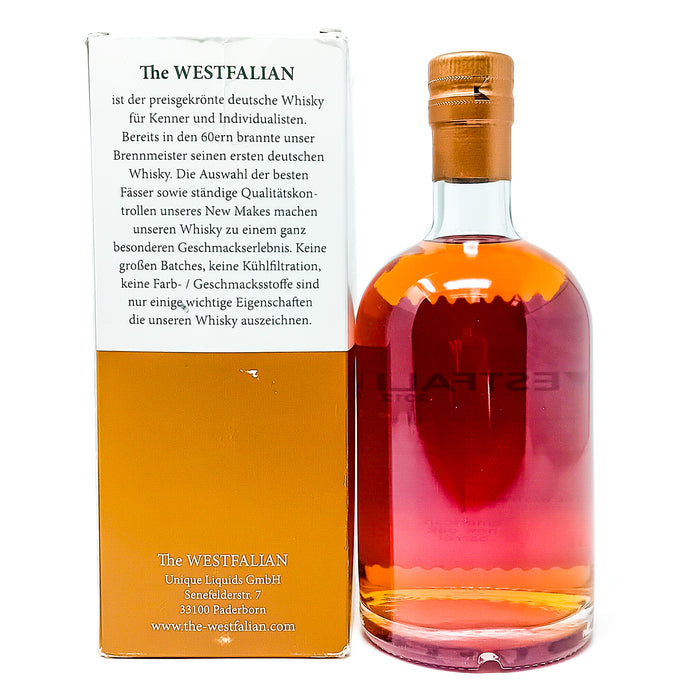 Westfalian 2012 Cask #93 German Single Rye Whiskey, 50cl, 53.6% ABV