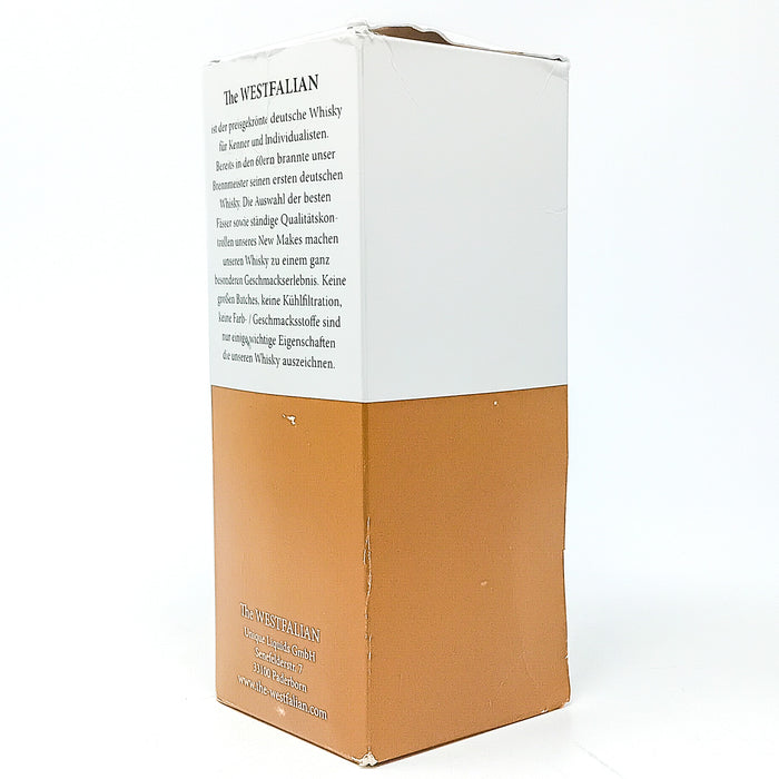 Westfalian 2012 Cask #93 German Single Rye Whiskey, 50cl, 53.6% ABV