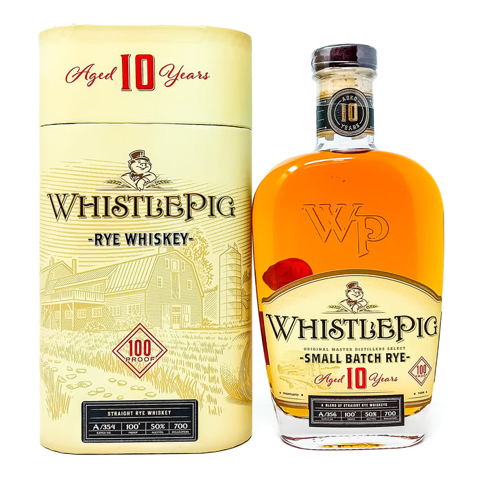 Whistlepig 10 Year Old Small Batch Rye 100 Proof Straight Rye Whiskey, 70cl, 50% ABV