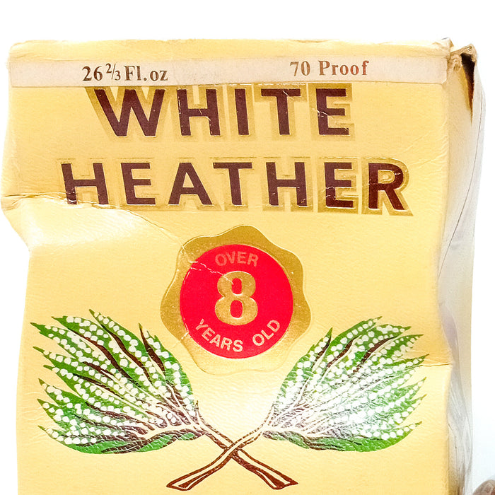 White Heather 8 Year Old 1960s Blended Scotch Whisky, 26 2/3 fl. ozs., 70° Proof