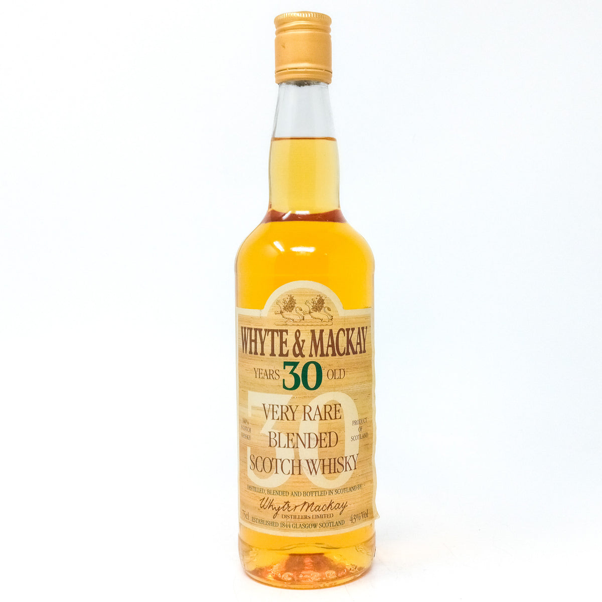 Whyte & Mackay 30 Year Old Very Rare Blended Scotch Whisky, 75cl, 43%