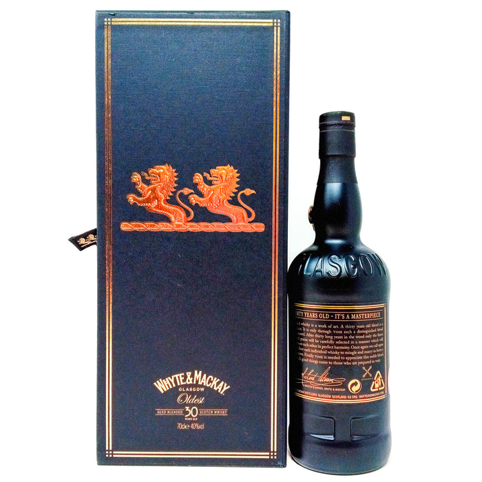 Whyte & Mackay 30 Year Old Blended Scotch Whisky, 70cl, 40% ABV