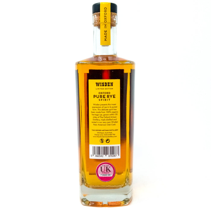 Wisden Oxford Pure Rye Spirit, 70cl, 40% ABV