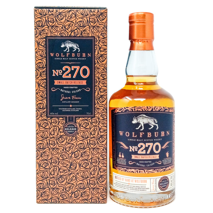 Wolfburn No.270 Small Batch Single Malt Scotch Whisky, 70cl, 46% ABV