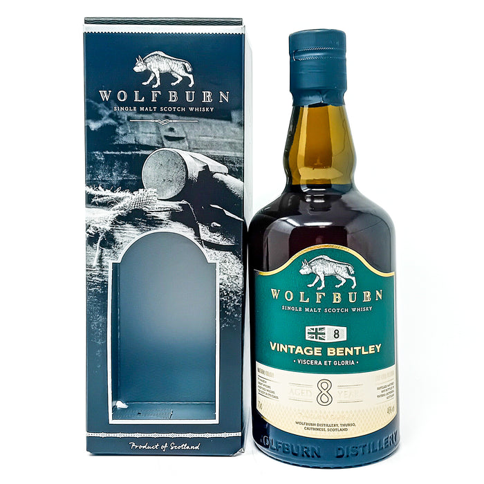 Wolfburn Vintage Bentley 8 Year Old Single Malt Scotch Whisky, 70cl, 46% ABV