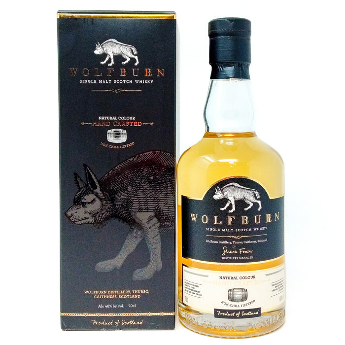 Wolfburn Hand Crafted Single Malt Scotch Whisky, 70cl, 46% ABV