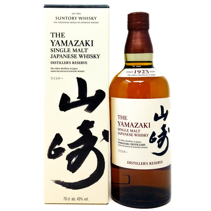 Yamazaki Distiller's Reserve Single Malt Japanese Whisky 70cl, 43% ABV