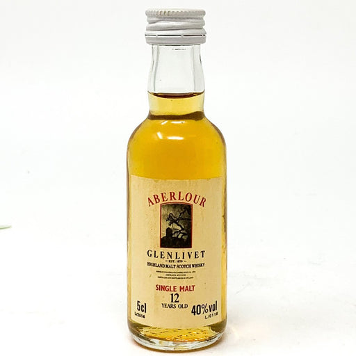 Aberlour Glenlivet 12 Year Old Scotch Whisky, Miniature, 5cl, 40% ABV - Old and Rare Whisky (4912193470527)