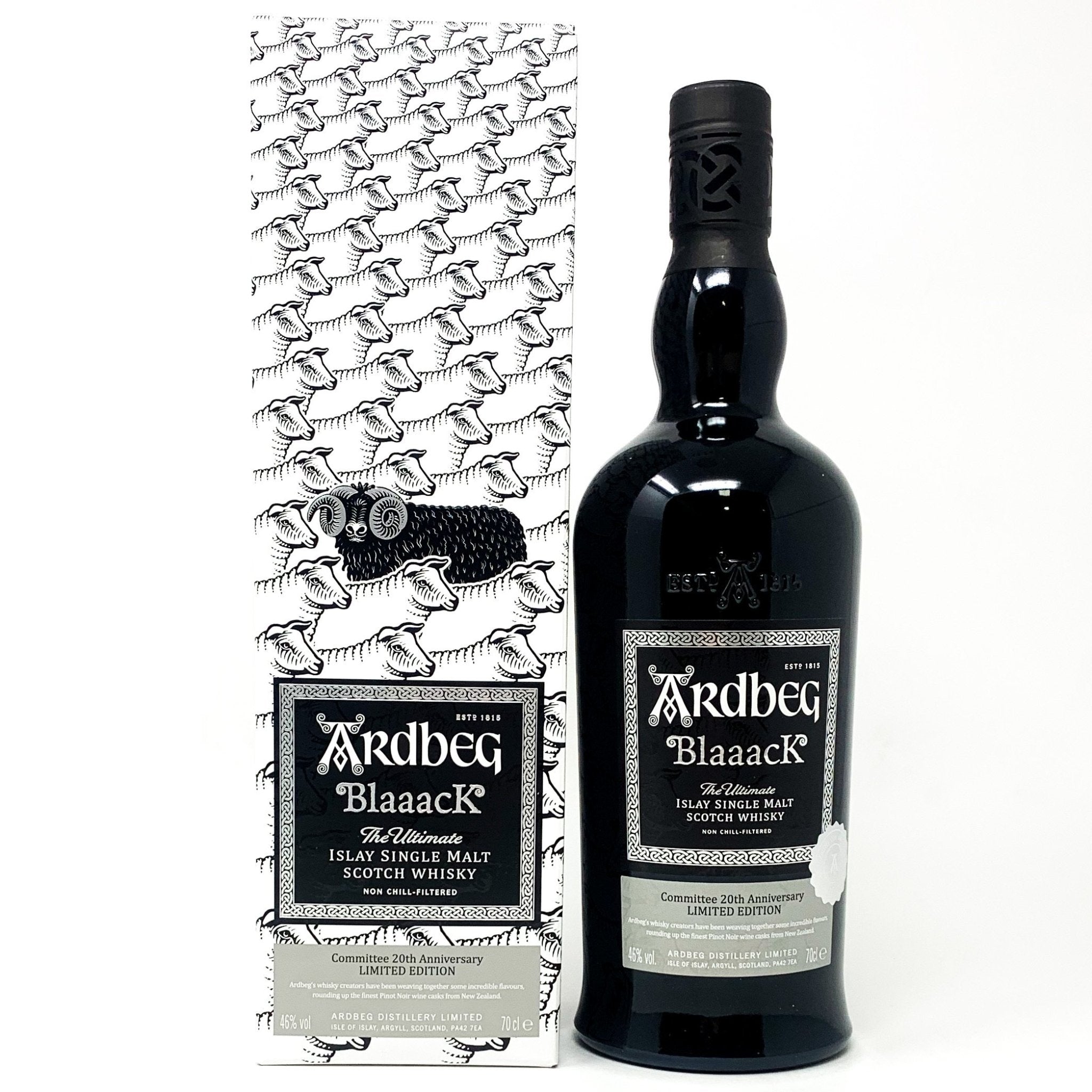 Ardbeg Blaaack 20th Anniversary Limited Edition Whisky 70cl