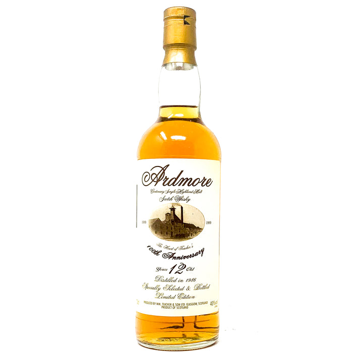Ardmore 12 Year Old 100th Anniversary Single Malt Scotch Whisky WG, 70cl, 40% ABV