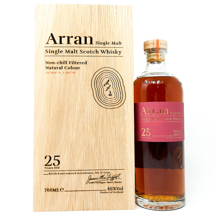 Arran 25 Year Old 2021 Release Single Malt Scotch Whisky, 70cl, 46% ABV
