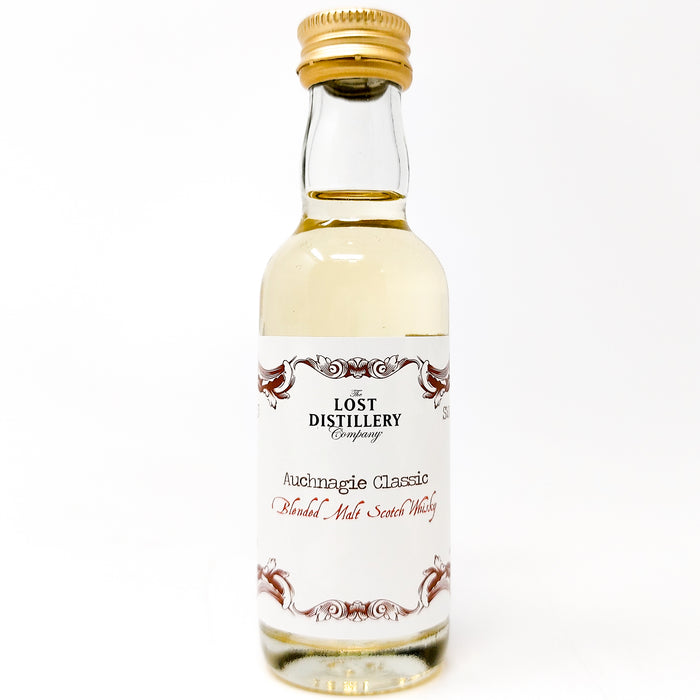 Auchnagie Classic The Lost Distillery Company Blended Malt Scotch Whisky, Miniature, 5cl, 43% ABV