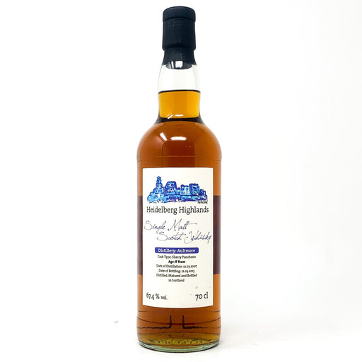 Aultmore 8 Year Old Heidelberg Highlands Scotch Whisky, 70cl, 67.4% ABV - Old and Rare Whisky (6536599306303)