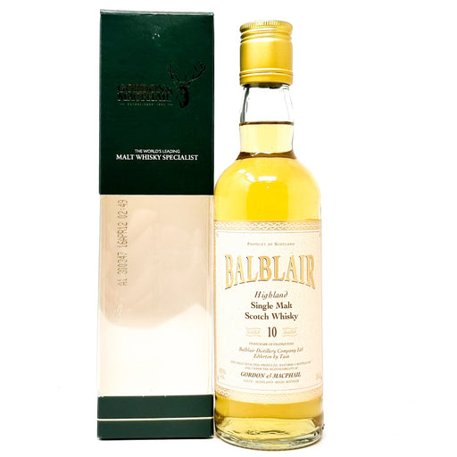 Balblair 10 Year Old Single Malt Whisky 35cl, 43% ABV - Old and Rare Whisky (776652226664)