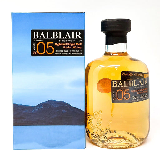 Balblair 2005 1st Edition 2018 Bottling Single Malt Whisky, 70cl, 46% ABV - Old and Rare Whisky (6955634917439)