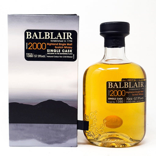 Balblair Vintage 2000 Single Cask Scotch Whisky, 70cl, 57.9% ABV - Old and Rare Whisky (4676917985343)