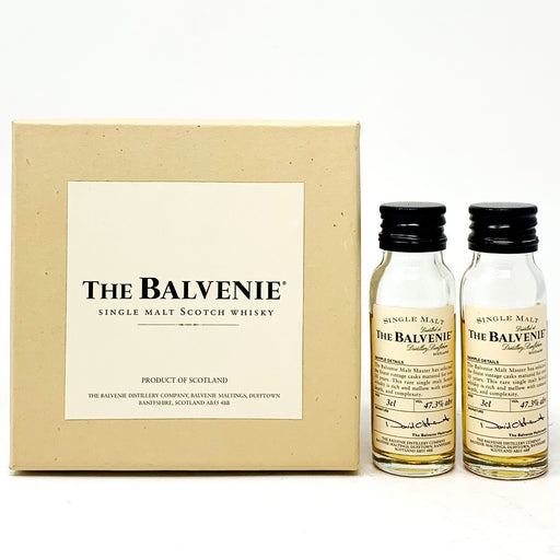 Balvenie 30 Year Old Single Malt Scotch Whisky, Miniature, 2 x 3cl, 47.3% ABV - Old and Rare Whisky (6567505887295)
