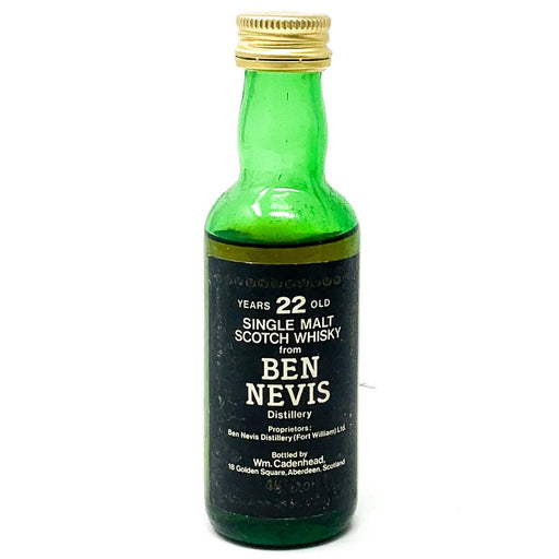 Ben Nevis 22 Year Old Single Malt Scotch Whisky, Miniature, 5cl, 46% ABV - Old and Rare Whisky (4938845749311)