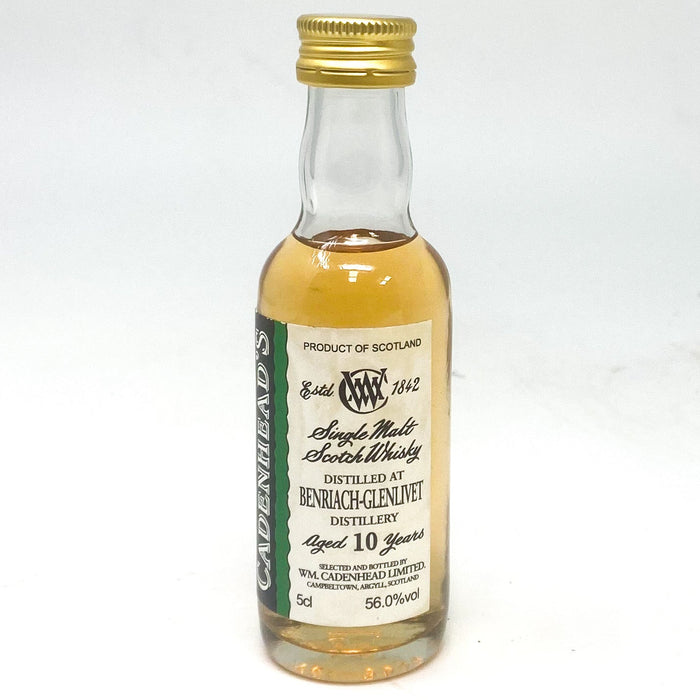 Benriach-Glenlivet 10 Year Old Scotch Whisky, Miniature, 5cl, 56% ABV - Old and Rare Whisky (6917977014335)