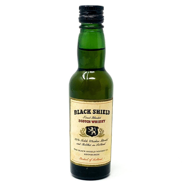 Black Shield Scotch Whisky, Miniature, 5cl, 40% ABV - Old and Rare Whisky (4938793812031)
