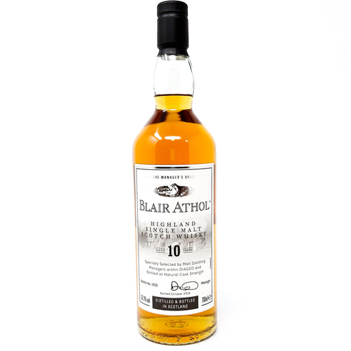 Blair Athol 10 Year Old Manager's Dram Single Malt Scotch Whisky, 70cl, 57.1% ABV (7025558814783)