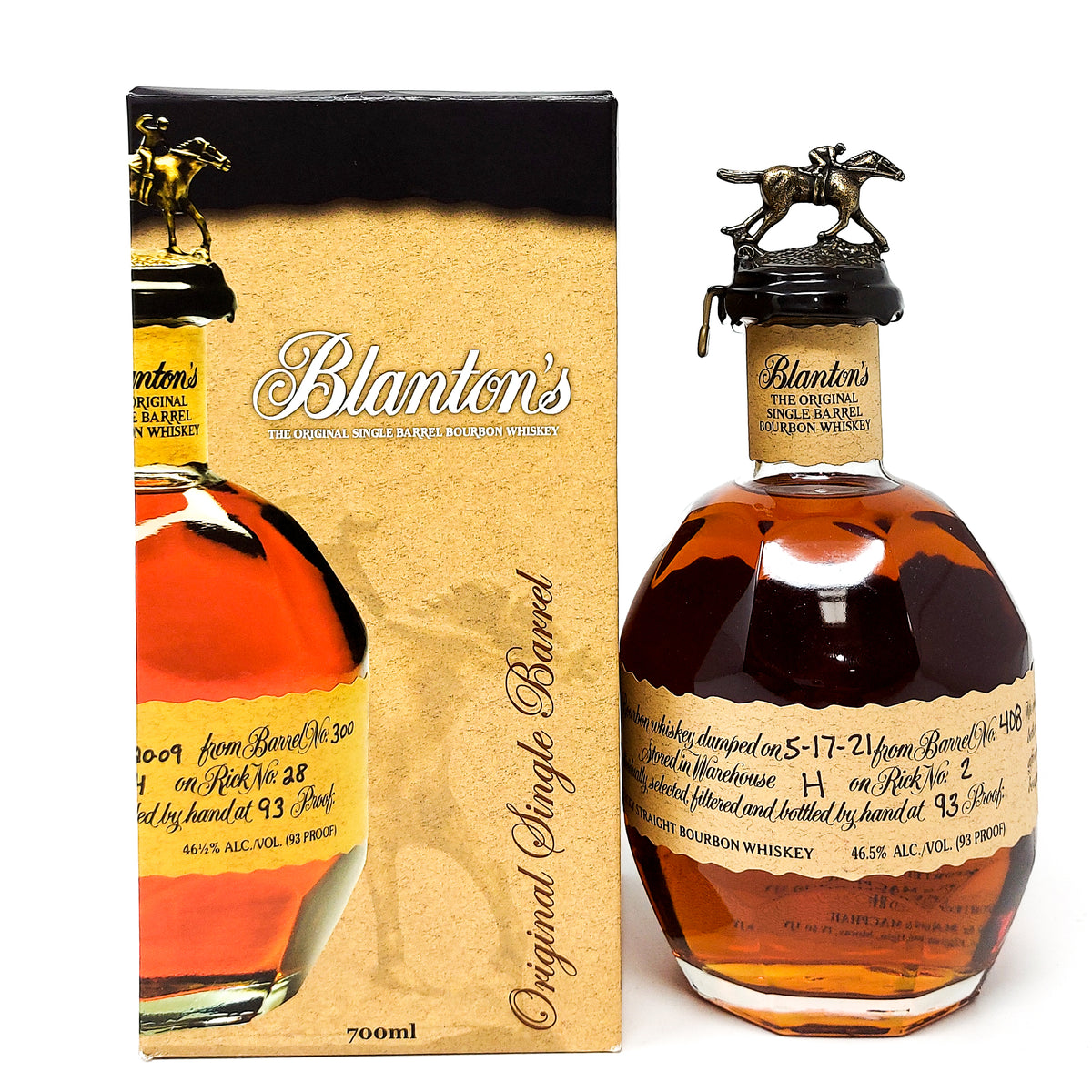 Blanton's Original Single Barrel No. 408 Bourbon Whiskey, 70cl, 46.5
