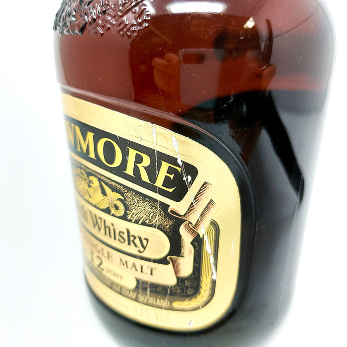 Bowmore 12 Year Old Dumpy Bottle Scotch Whisky, 1L, 40% ABV (6736141615167)