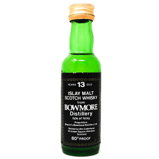 Bowmore 13 Year Old Scotch Whisky, Miniature, 5cl, 80 Proof - Old and Rare Whisky (6850177269823)
